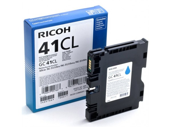 Ricoh GC-41LC Orjinal Jel Mavi Kartuş SG-2100N-SG3110-SG3120-SG7100DN (405766)